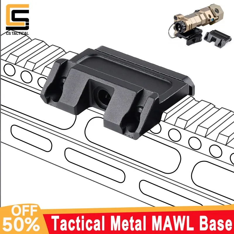 

WADSN Metal MAWL-C1 Laser Base Fast QD Lever Base Offset Mount Fit 20mm Picatinny Rail Airsoft EquipmentsHunting Accessories