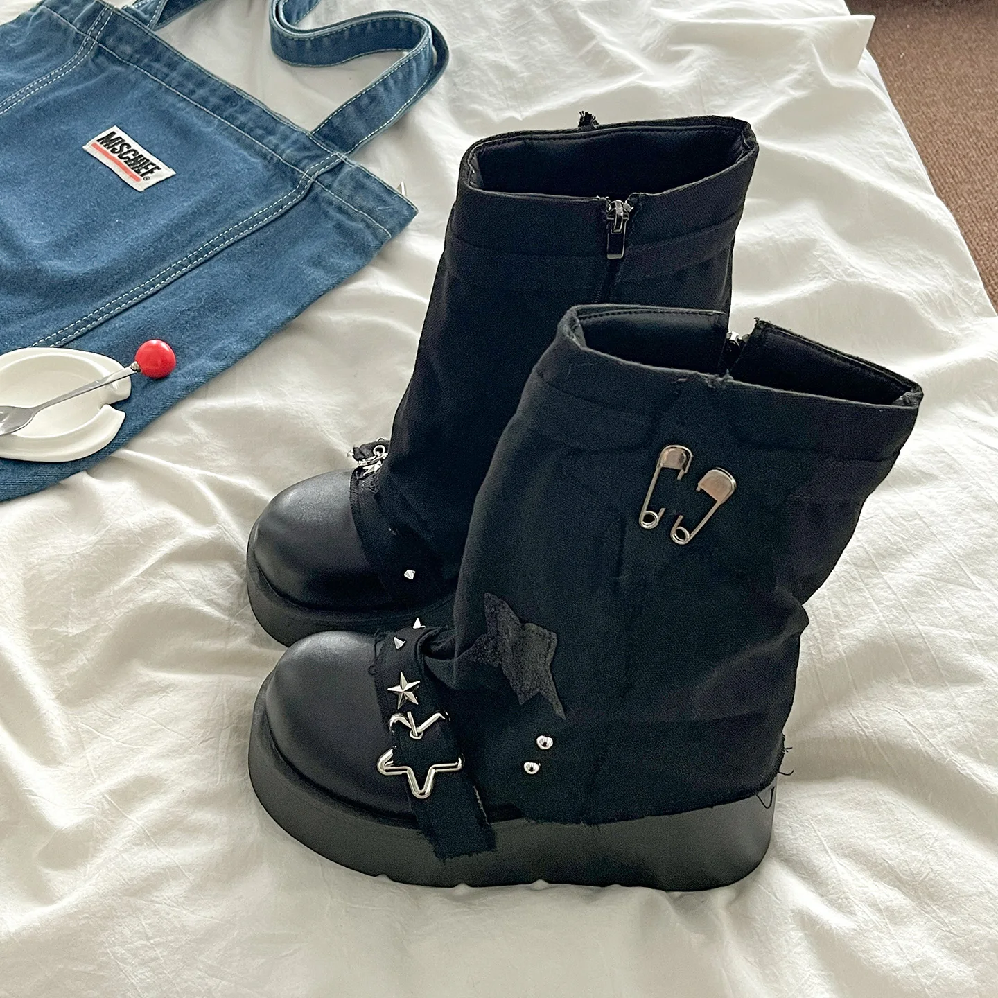 Женские ботинки, рок-обувь, женские ботинки-женские ботинки для трансвеститов, Лолита, осень 2021, ботильоны в стиле панк, ботинки Лолиты, ботинки для трансвеститов, женские L