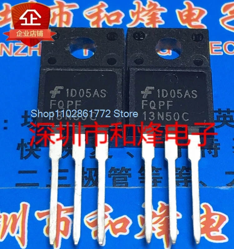 (10PCS/LOT) FQPF13N50C  TO-220F 500V 13A