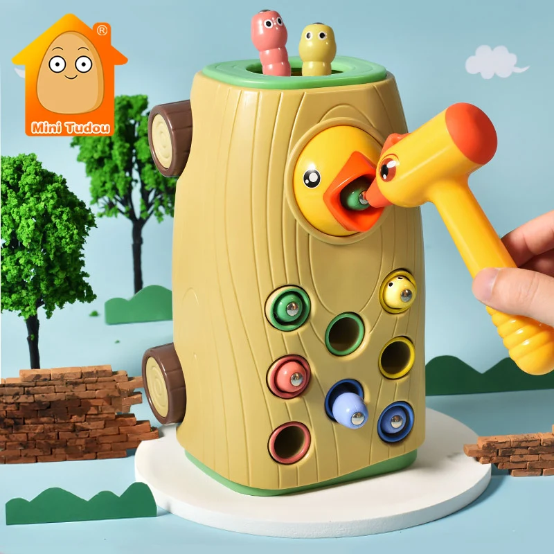 

Children Montessori Toy Bird Catch Insect Woodpecker Feeding Game Fine Motor Skills Training Early Educational Toys For Kids