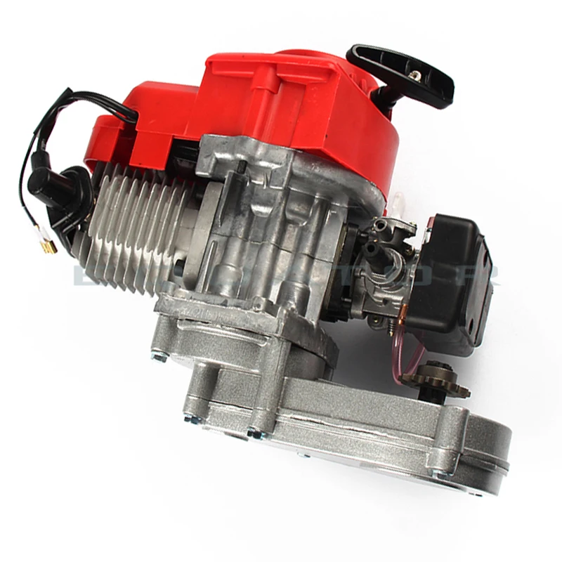 49CC 2 Stroke Motor Engine with T8F 14t Gear Box Easy to Start Pocket Bike Mini Dirt Bike Engine DIY Engine