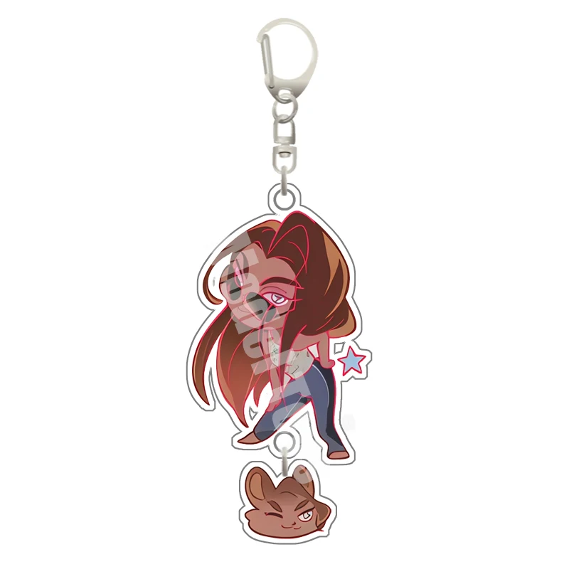 Alien Stage Luka Ivan tot Mizi Hyuna Karakter Acryl Sleutelhanger Decoratie Hanger Anime Metalen Ketting Hanger Fans Gift