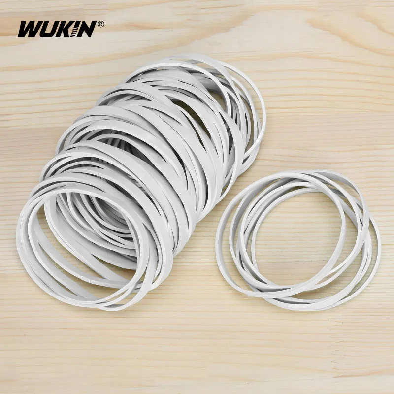 

Thickened White Elastic Rubber Band 5mm Width High Elasticity Stretchable Sturdy Industrial Rubber Rings THK1.5mm