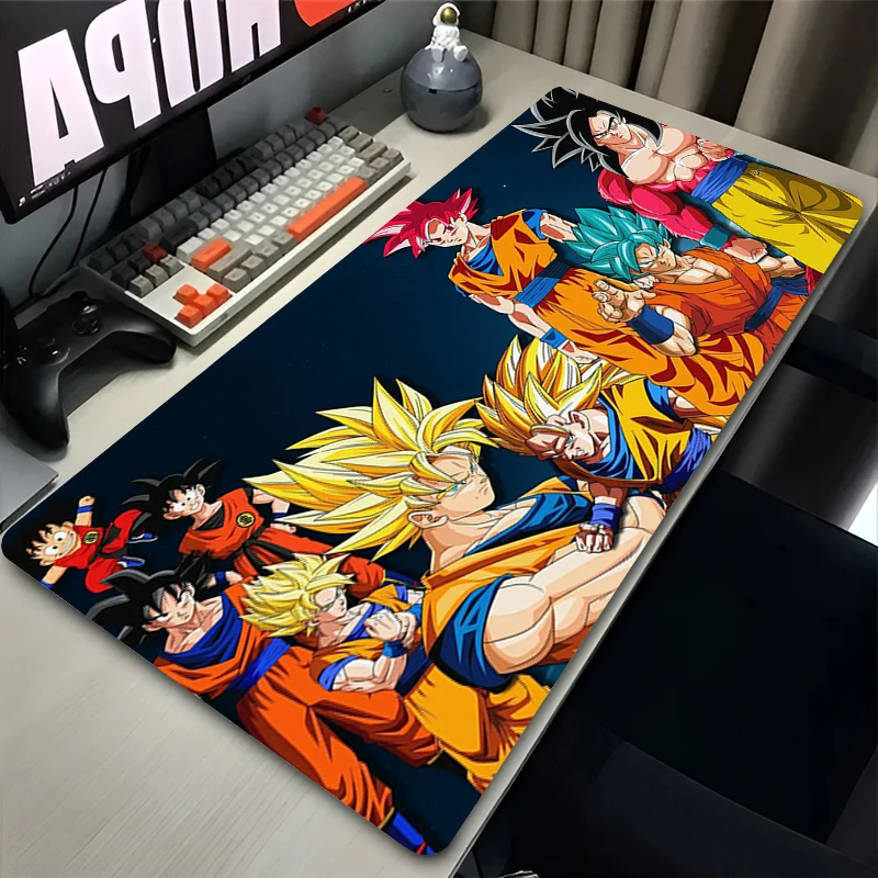 Mouse pad anime dragon ball goku tapete gamer acessórios de jogos varmilo teclado pc computador mesa tapete xxl dbz mousepad