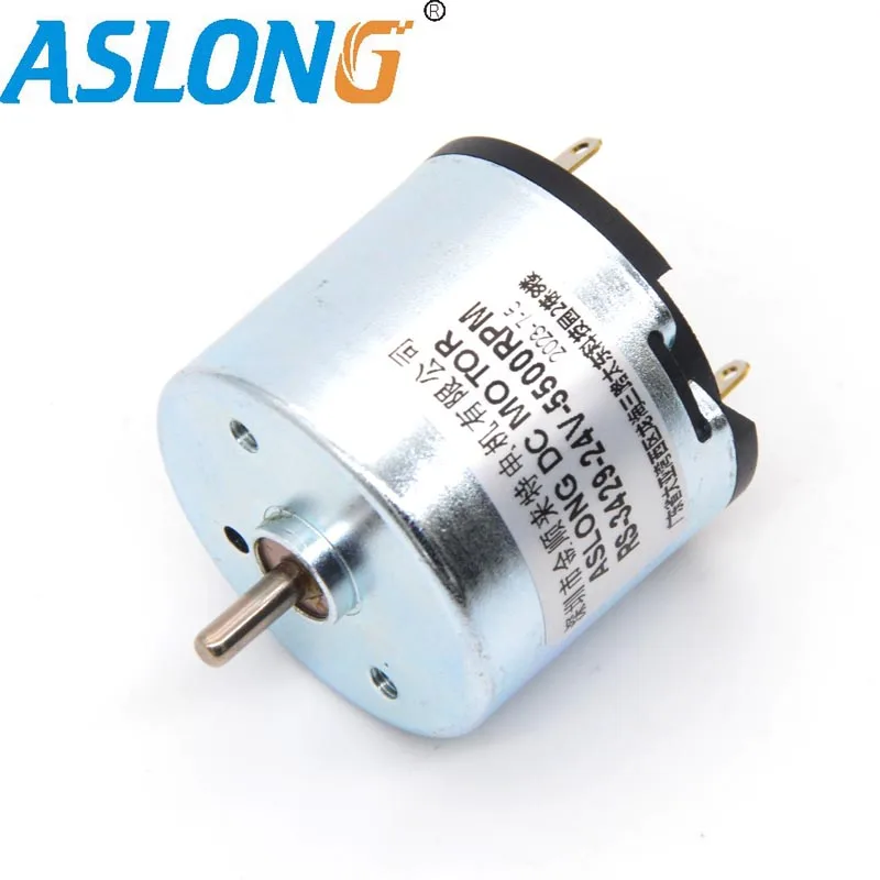 RS-3429 Micro motor DC high speed motor Carbon brushed dc motor 24v 5500R Mini engine for Small geared reduction motor