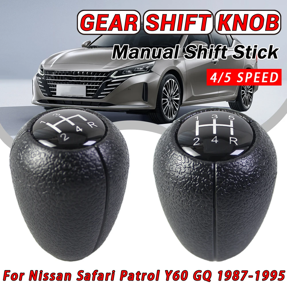 Fit For Nissan Safari Patrol Y60 GQ 4/5 Speed Manual Stick Gear Shift Knob +Transfer Gear Shift Knob 1992-1995 Car Accessories