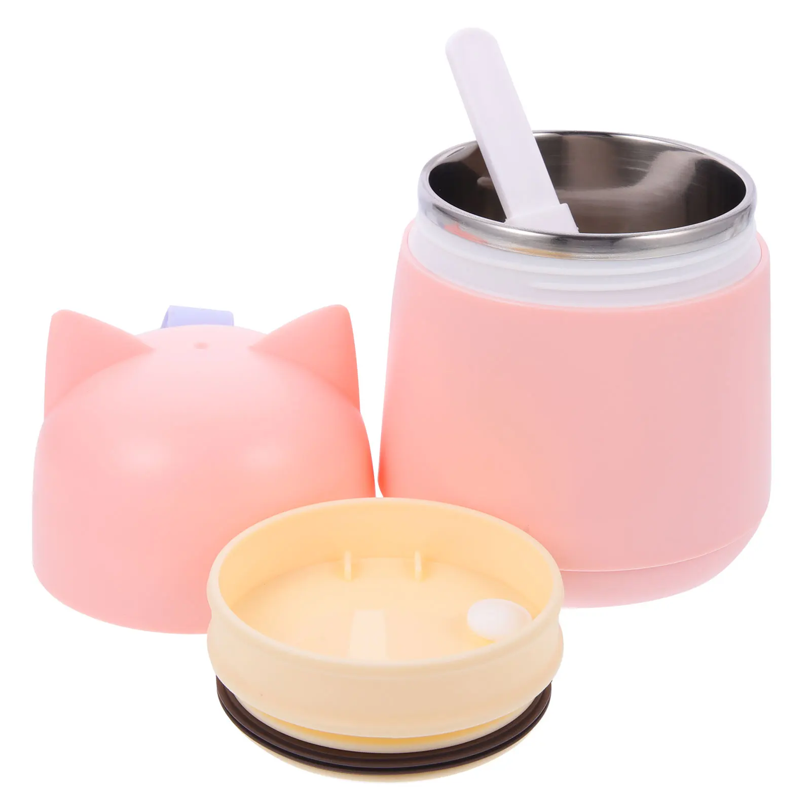 

Portable 304 Stainless Steel Cup for Soup with Lid Design Food Flask Container Insulated Lunch Jar Travel Pp