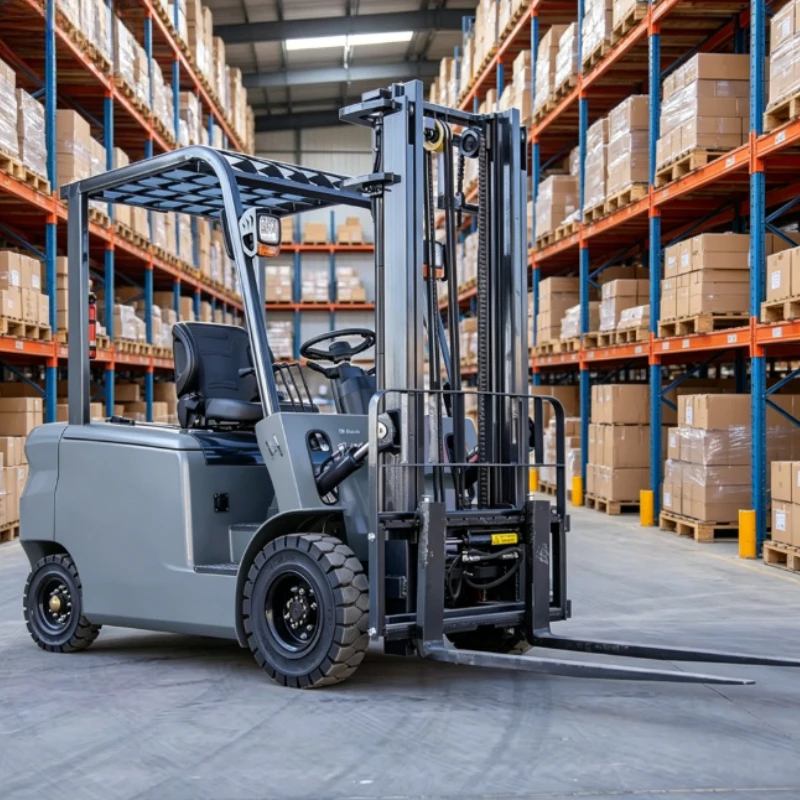 1Ton 1.5 2 3 4Ton Four Wheel Electric Balance Forklift Adjustable Mast Warehouse Pallet Lifter For Daily Logistics Work