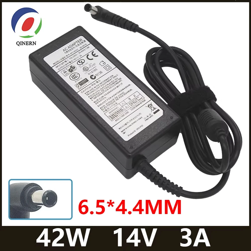 14V 3A 42W 6.5*4.4mm Laptop AC Adapter Charger For Samsung LCD Monitor BX2235 S22A100N S19A100N S22A200B S22A300B S23A300B