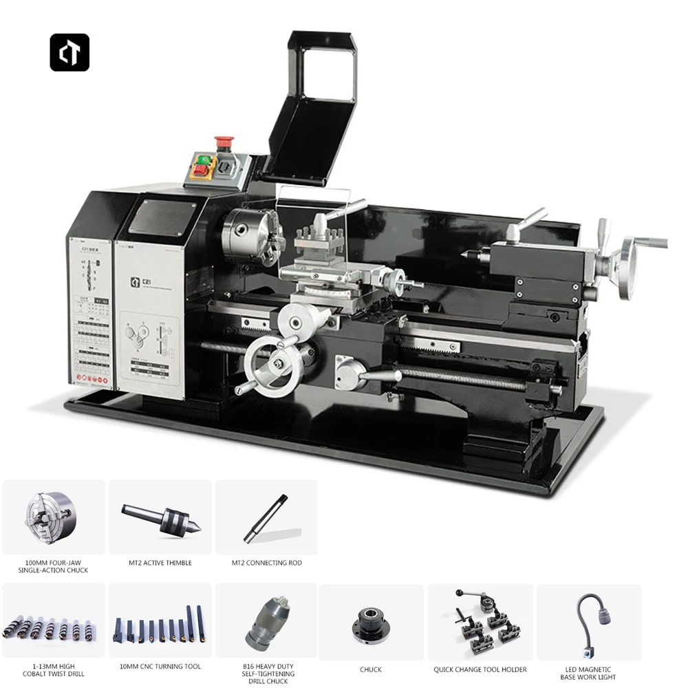 2000rpm 750W Metal Lathe Brushless Motor Mini Lathe MT3 20 Spindle hole Ordinary Small Lathe