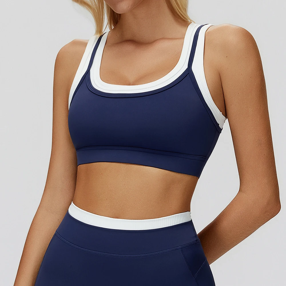 

Yoga Bra Women Sports Bra High Support Impact Sports Underwear Running Quick Dry Tank Top Fitness Gym Crop Top With Chest Pad