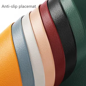 Inyahome Set of Black Dining Leather American Games, 1/4/6 Washable Round Table Square Kitchen, Patio, Internal and Outdoor Environments 8 Main Sales Place American Place - №4