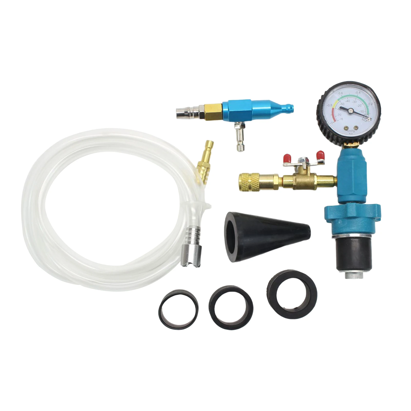 

Cooling System Vacuum Purge Radiator Coolant Refill Tool Kit Auto Car Radiator Coolant Purging Tools Set for Car Van SUV Truck