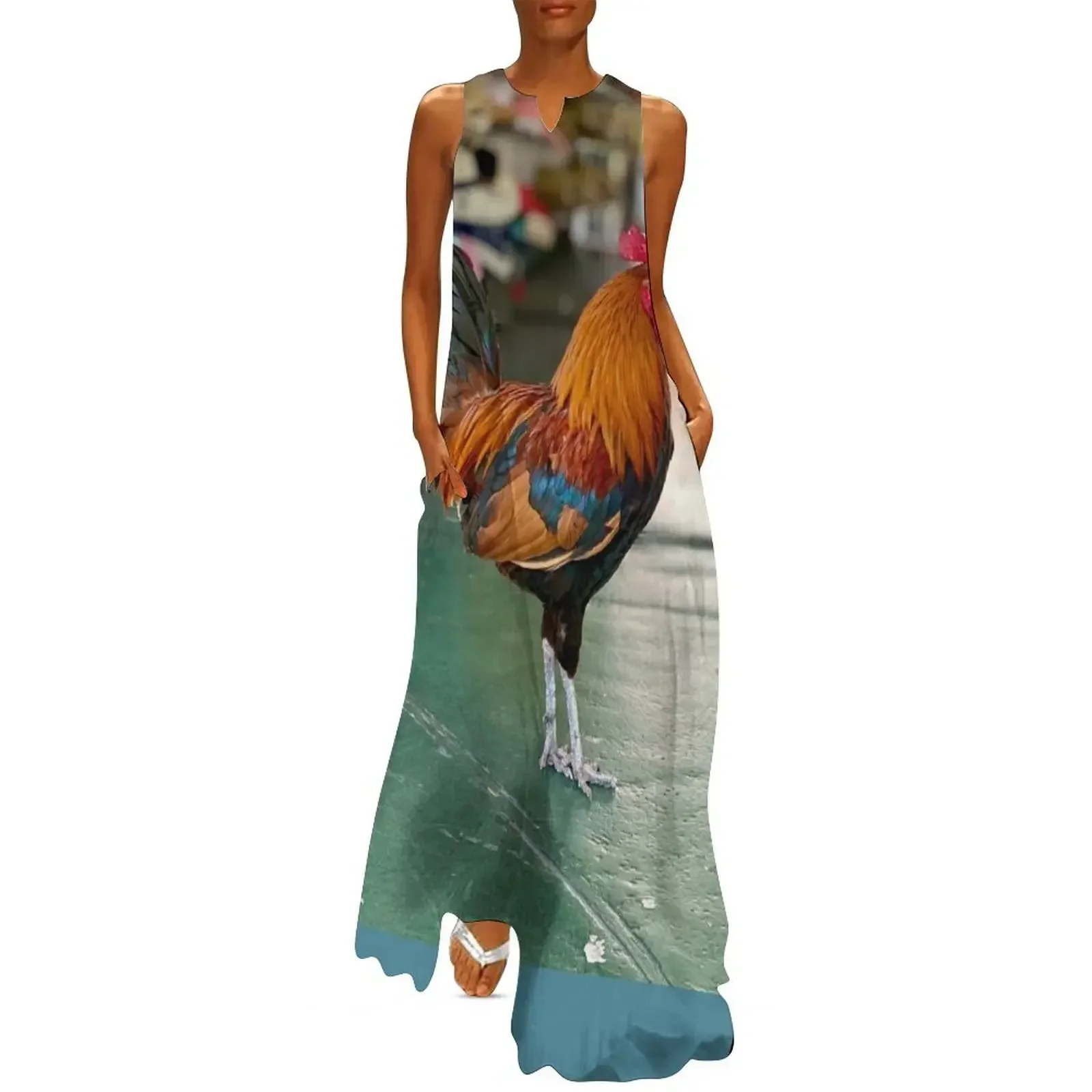 

Key West Chicken Long Dress Dress women dress women summer 2025 woman summer dresses ladies 2025