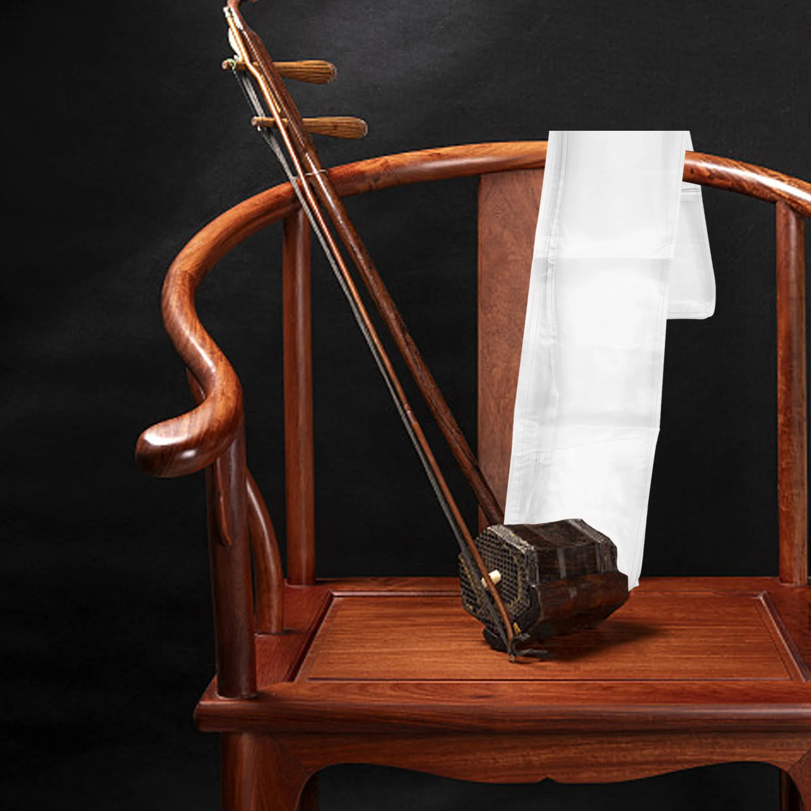 

Erhu Case Waterproof Rain Cover Lightweight Portable Music Instrument Carry Case Clear Storage Holder Bag For Performance Travel