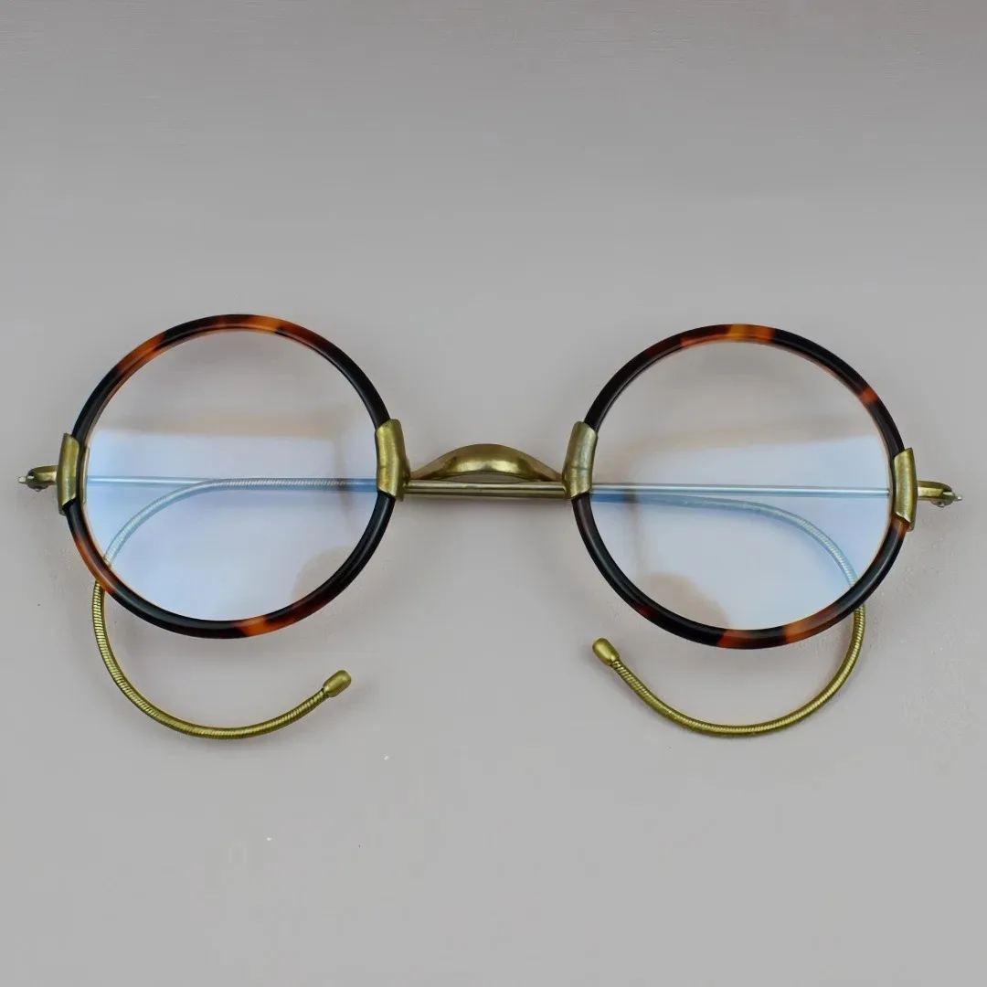 Acetate Alloy Ultralight Glasses Frame Men Women Retro Oval Round Eyeglasses Fashion Handmade Spectacles Glasses Frames
