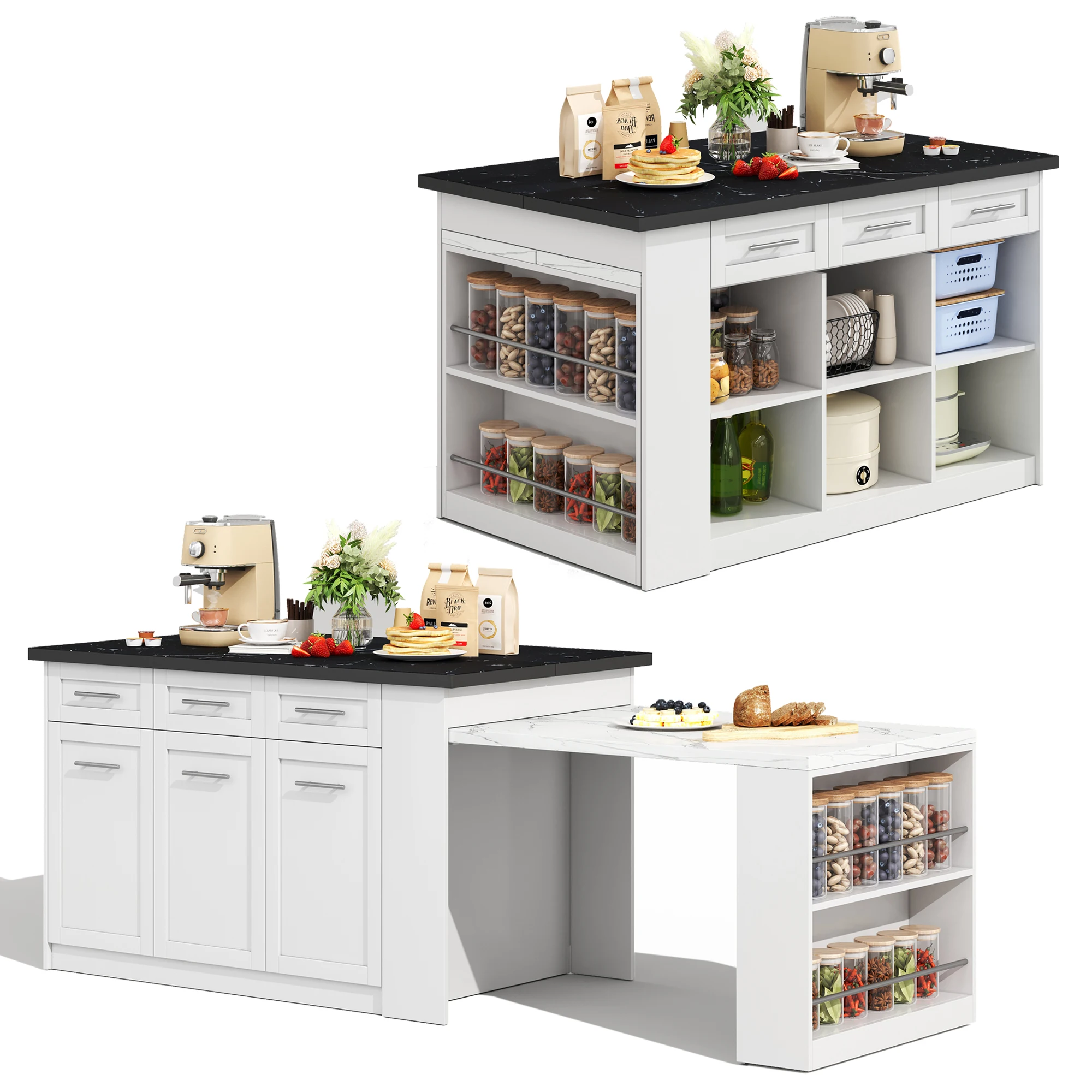 Ilha de Cozinha Extensível 150cm: A Solução Definitiva para Transformar seu Espaço Culinário em um Centro Social