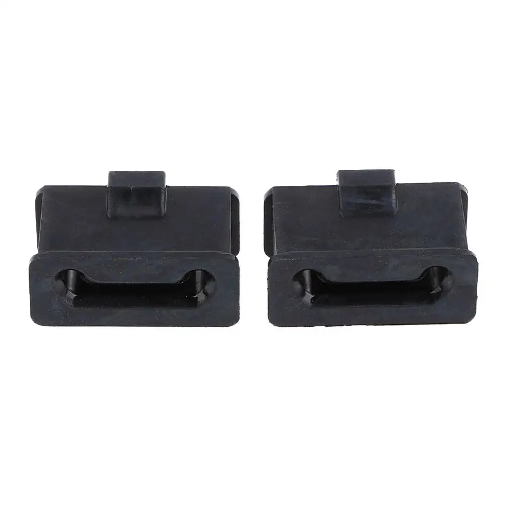 2 Pack Rubber Muffler Mounts Drag Specialties Replace for (Black)