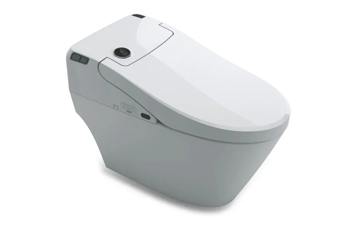 Modern auto-flip floor-stand toilet smart for Europe Intelligent one piece remote control sensor  intelligent