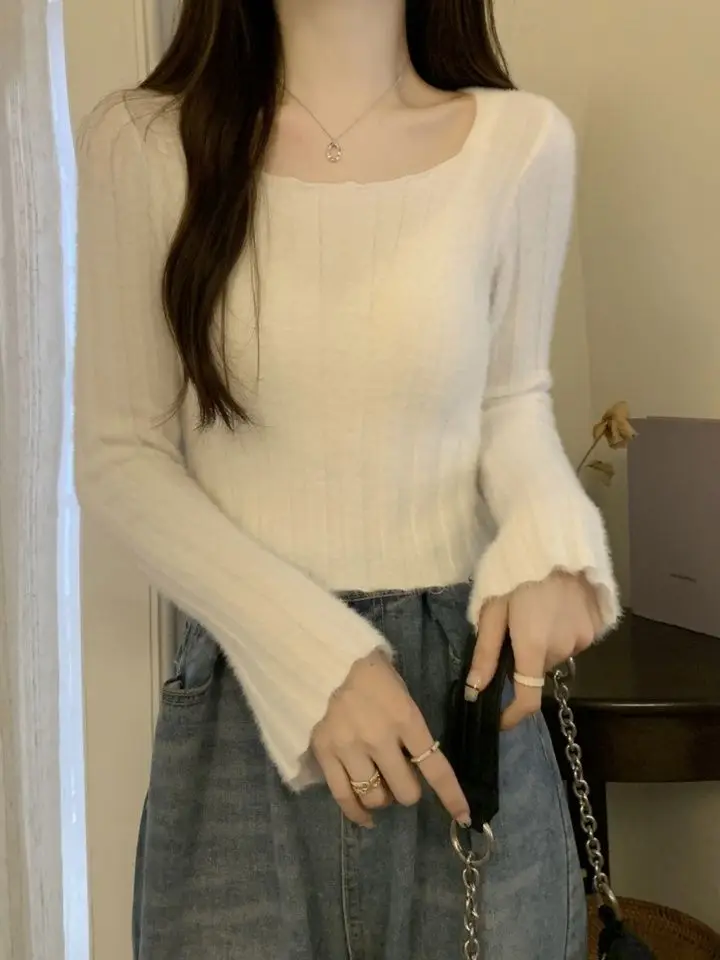 

Sweaters Jumpers Pullovers Women American Halloween Sweater Sexy Design Christmas Holiday Festival Season Celebration Jingle Fit