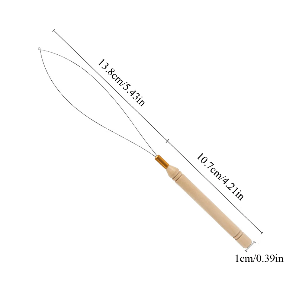 Micro Rings Loop Tool mit Zugnadel für Haarverlängerungen, kompatibel mit Haarzangen, Styling-Werkzeug für Haarverlängerungen