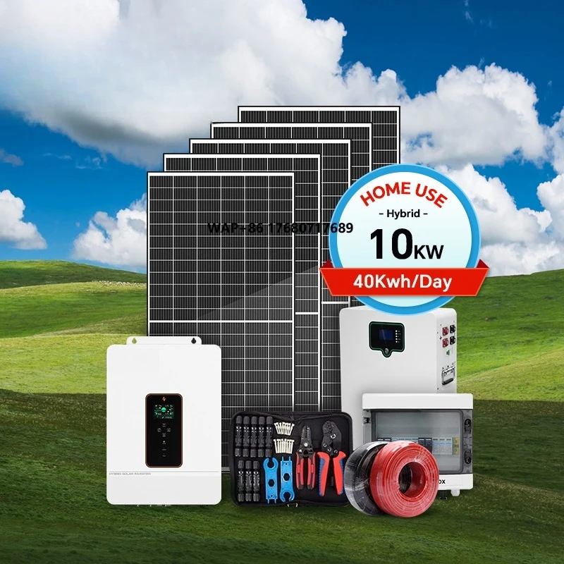 Full Package 5Kw 10Kw 20kw 30Kw Hybrid Solar Energy System Set BESS Lithium Battery Storage Generator for Residential
