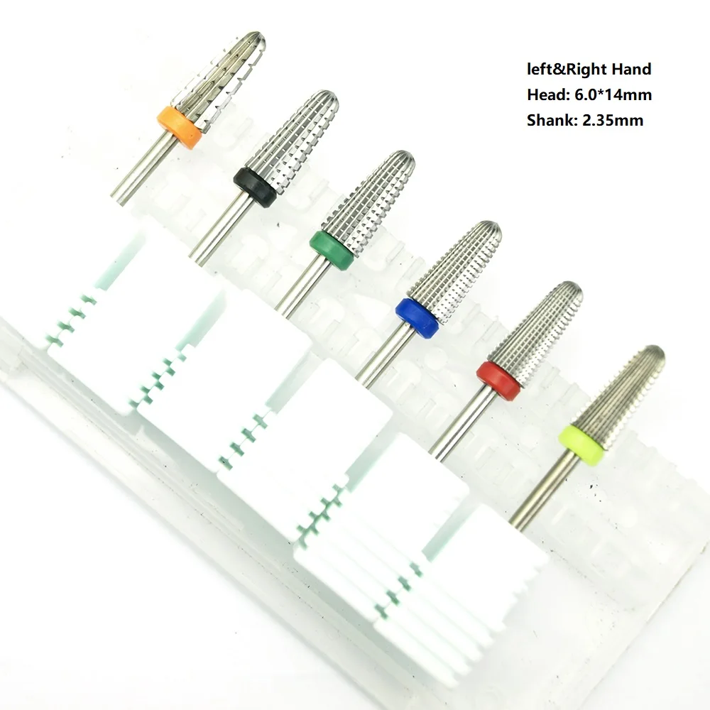 Nouveau! Forets à ongles en carbure de sécurité coniques 5 en 1, avec forets coupés, fraise en carbure, manucure, enlever les ongles en Gel, accessoires