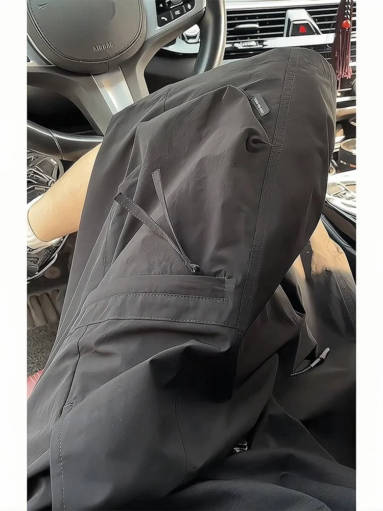 

Bla Workwear orts Men's Summer Outdoor Wear Qui Dry Sports Loose Casual Five-Quarter Mid-Pants Straight Leg Trousers