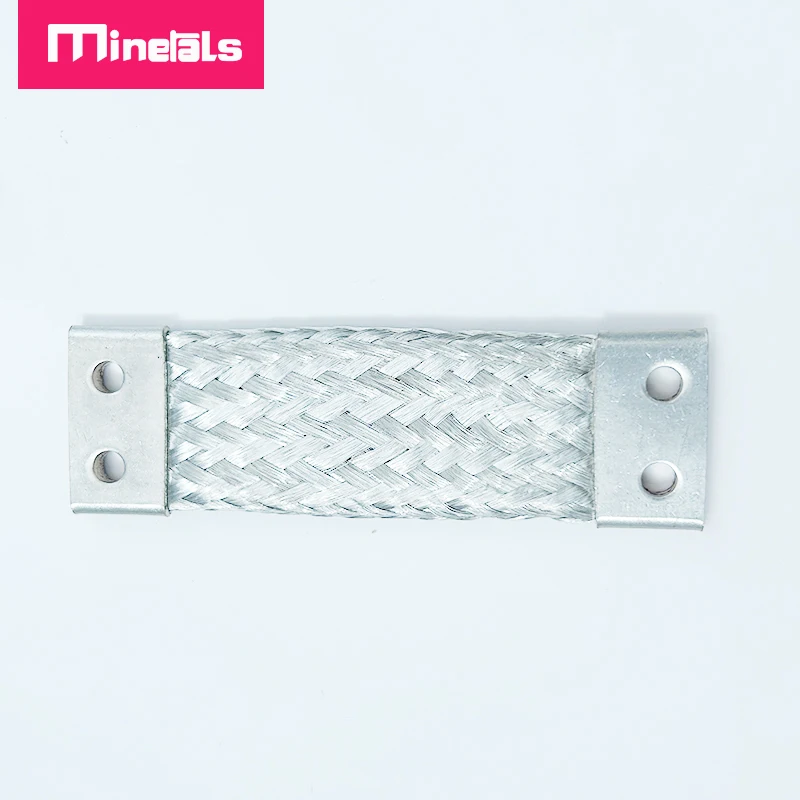 M6 Flexible Busbar 200A 300A 400A Double-hole Plated Copper Braided Strap Bus bar 75mm2 Battery Connector Band For EVE Cells