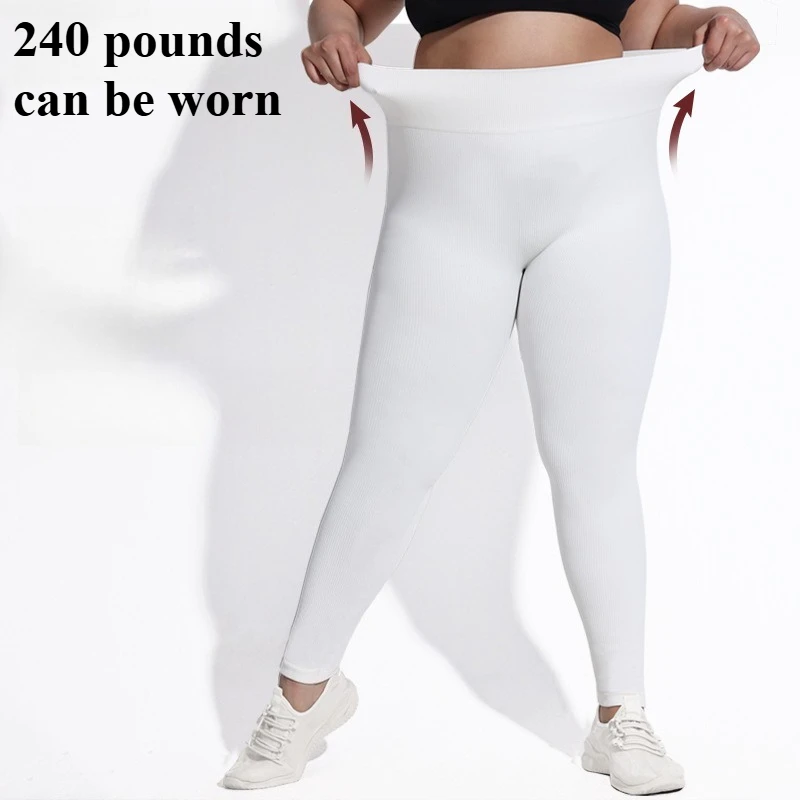 

​​Plus Size High Waist Yoga Pants Women Seamless Tummy Control Running Workout Leggings Curve Inclusive Stretch Activewear​​