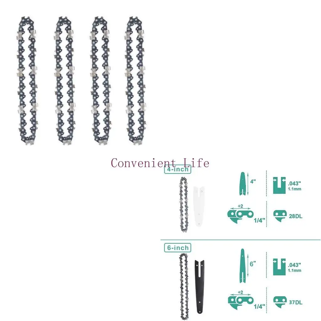

L1EE 4/6-дюймовая цепь и направляющая пластина для обрезки мини-пилы. Ручная маленькая бензопила. Ручная бензопила для резки