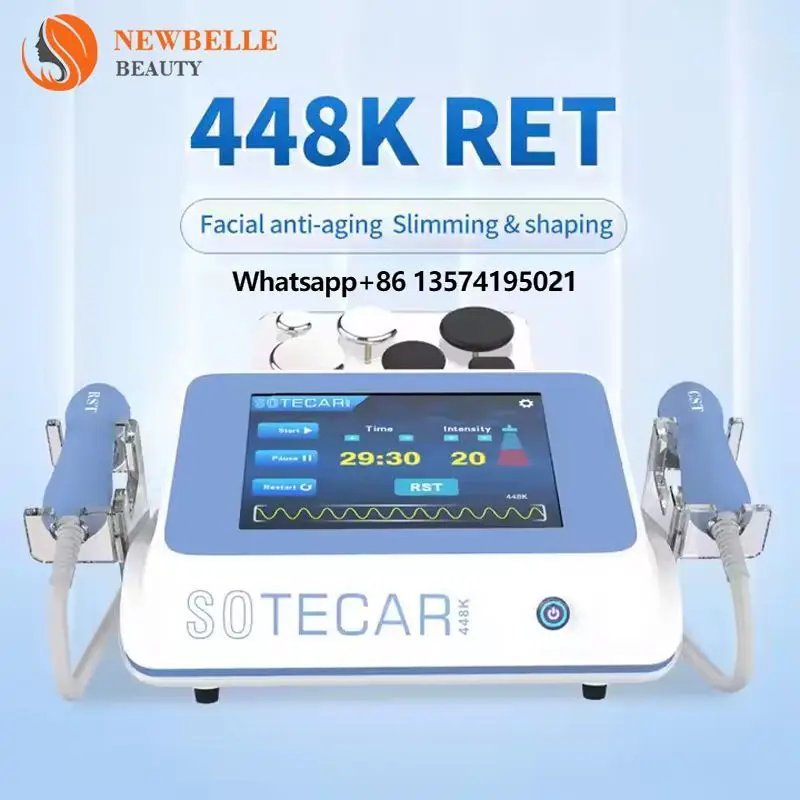 448k RET Di Diatermia Cet D80 Handle Tecar Accessories Smart Shock Technology Therapy Full Set Diathermy Hospital Equipment