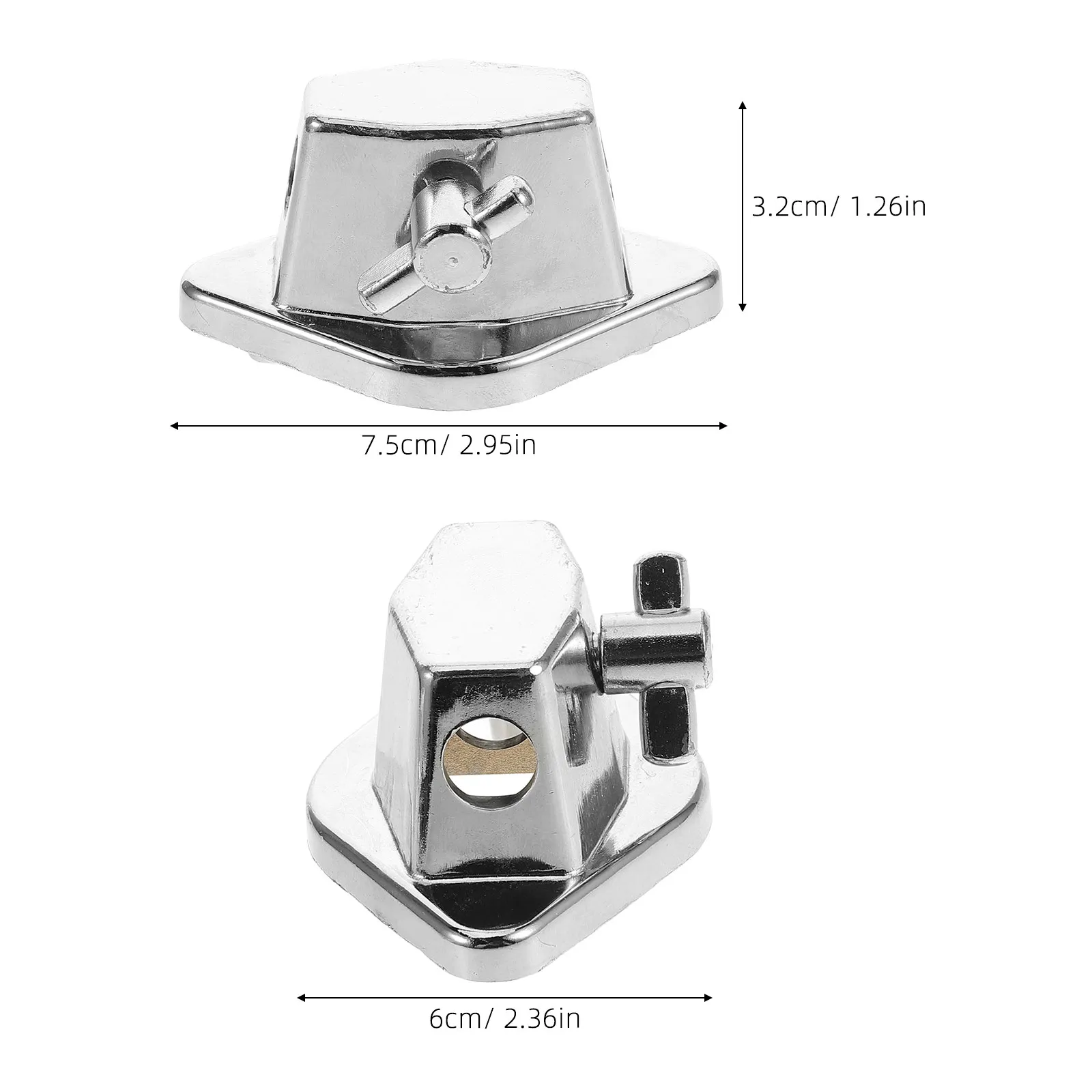 4Pcs Drum Rack Stand Alloy Leg Mount Bracket Quick Assembly Floor Stabilizer Bracket Percussion Drum Accessory Kit