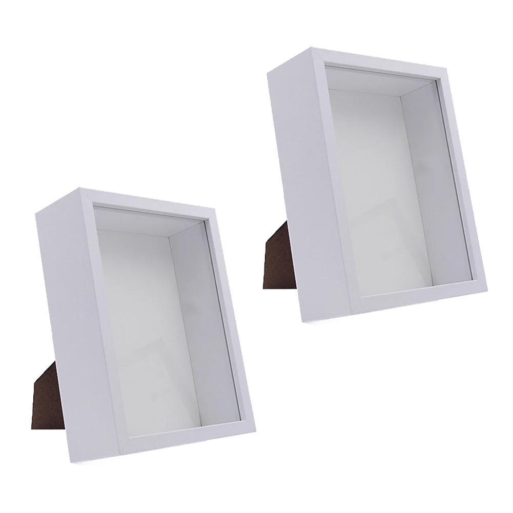 Art Display 3D Shadow Box Craft Showcase Deep Frame Design Easy Assembly Elegant Home Decor Protective Glass Cover