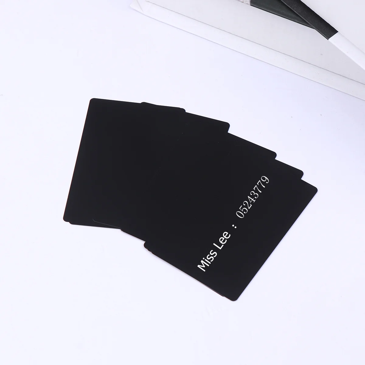 

50 шт. 0,2 мм тонкие цветные анодированные алюминиевые визитные карточки DIY гравер с ЧПУ пустые черные закругленные углы термопресс