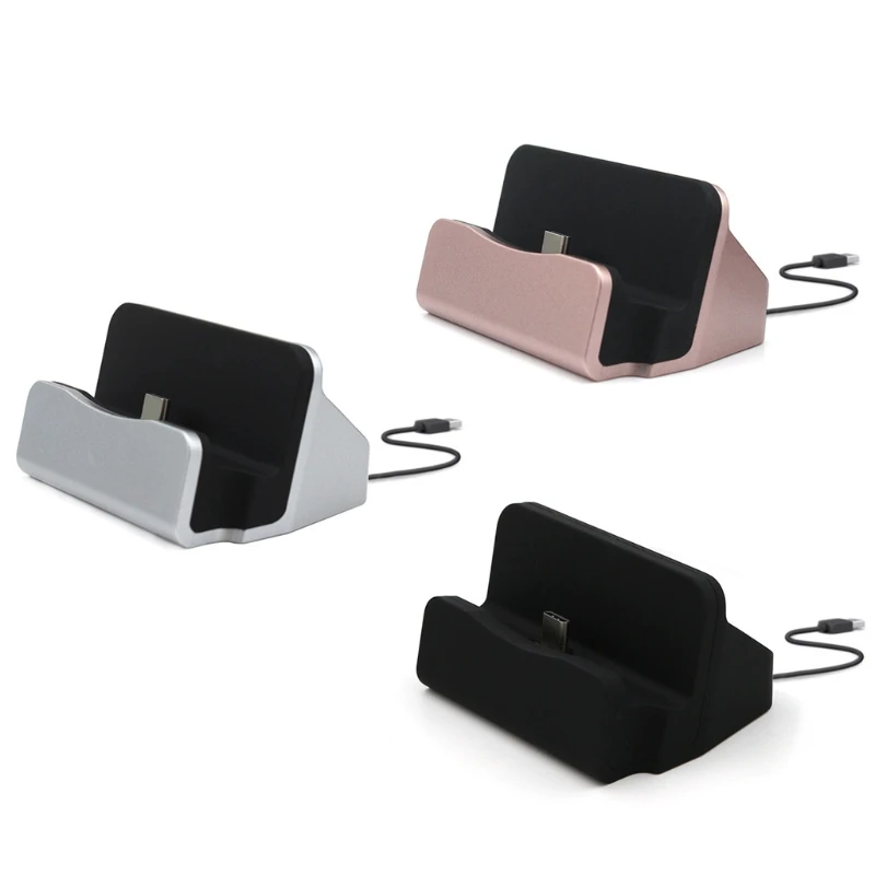 Estação doca de carregamento rápido tipo C Desktop USB C 3.1 Carregador de encaixe com cabo para Huawei P9 Plus Smart Cell Phone