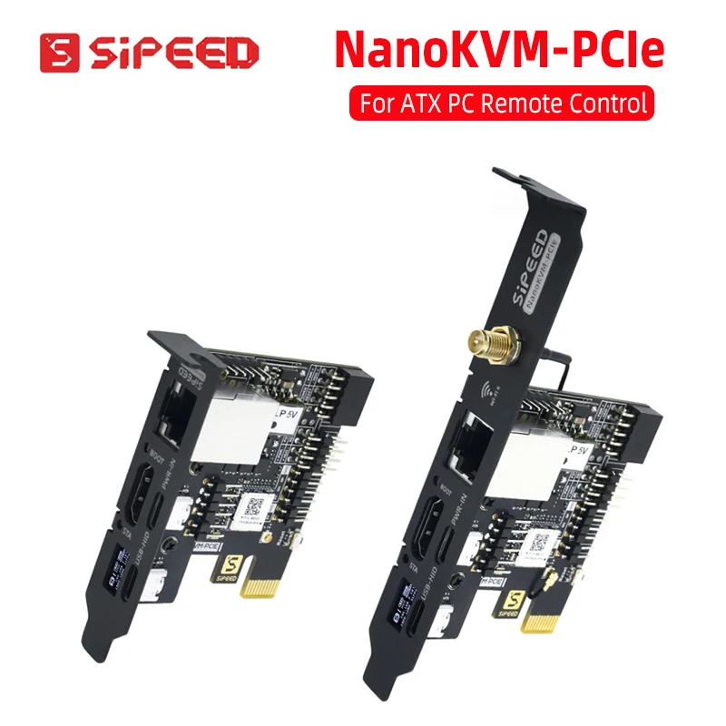 

Sipeed NanoKVM-PCIe for PiKVM Mini Remote Control Operation & Maintenance Server HDMI-compatible RISC-V Optional ETH PoE WiFi