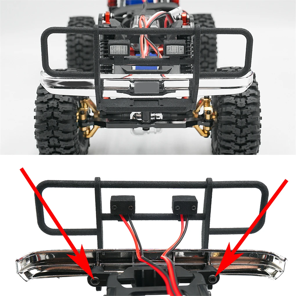 Symulowany przedni reflektor RC Tylne światło tylne Światło dachowe LED do TRX4-M Chevrolet K10 1/18 RC Car Upgrade Part