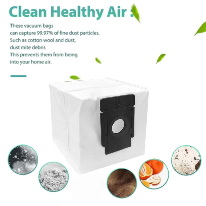 كيس غبار لـ 360 S8 Plus/ TP-Link Tapo RV30 Plus / Tapo RV10 Plus / Verefa L11 Pro أجزاء المكنسة الكهربائية الروبوتية-CLIM