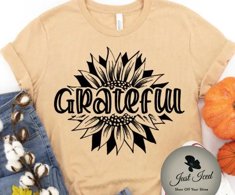 Grateful Sunflower T Shirt