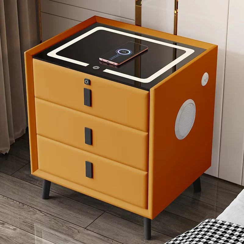 أفضل الخيار كفاءة التكييف أثاث غرفة النوم الحديثة بالجملة طاولة السرير الذكية مع تخزين حلول غرفة نوم المنزل الصغيرة #4