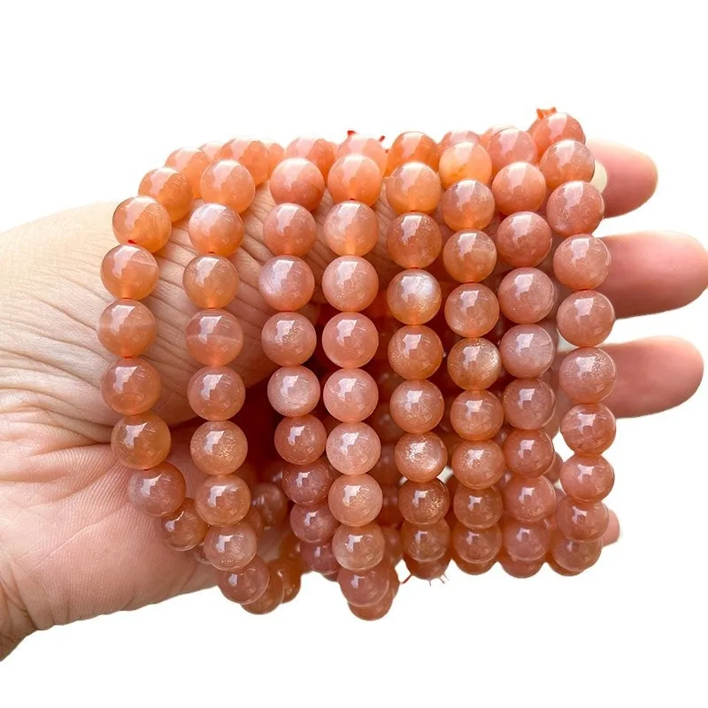 

Shinzue Jewelry 7ANatural Orange Moonstone Princess Fine Flash Fashion Versatile Women's Bracelet Wholesa