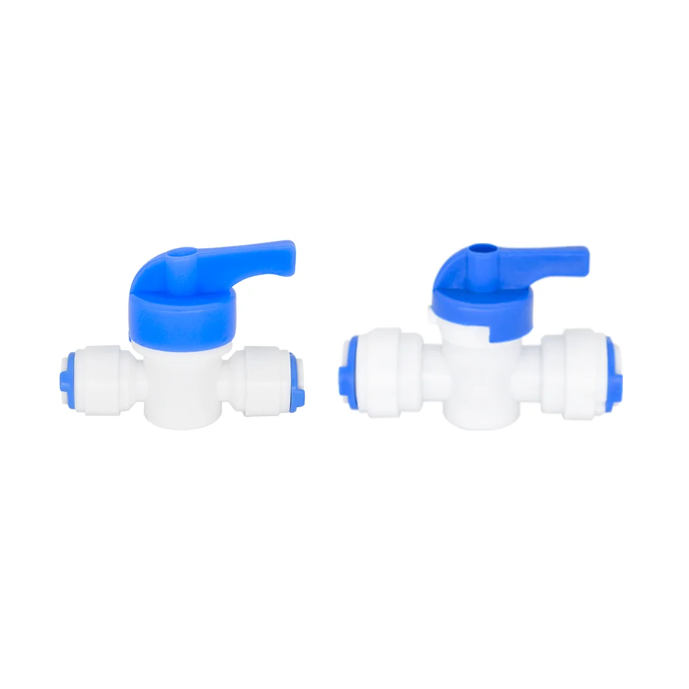 YQBS-Osmose reversa Ball Water Valve Filtros, OD Tube, 1/4 \