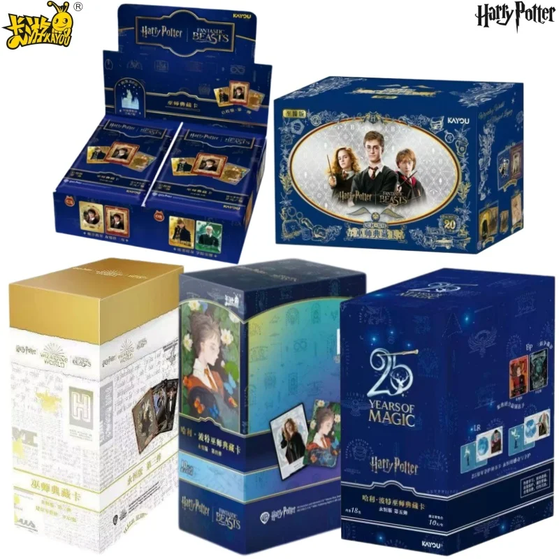 Tarjeta Coleccionable Original KAYOU de Harry Potter, Cómics, Dibujos Animados y Películas de Harry Potter, Juguete para Niños, Regalo Navideño