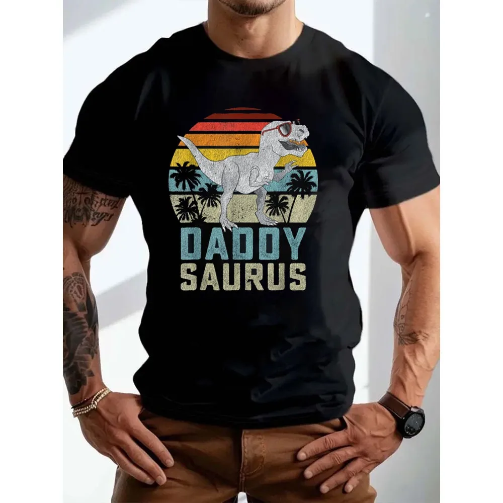 Daddysaurus T Rex Dinosaur Daddy Saurus Family Matching T-Shirt Funny Cool Shir Ropa Hombre Street Fashion Men Sweatshirt