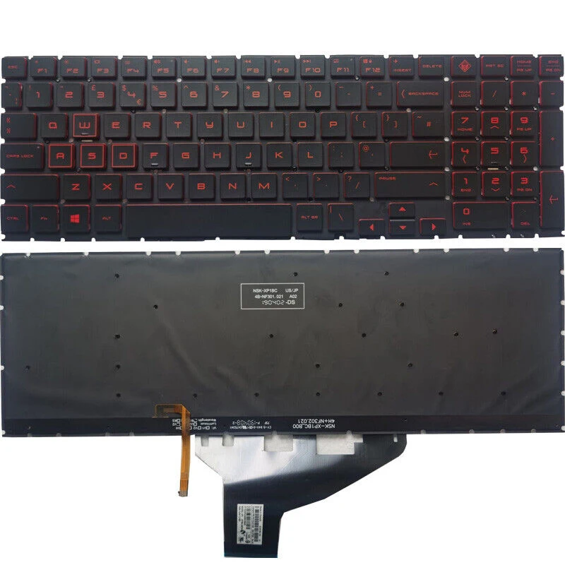 

UK Backlit Keyboard For HP omen 15-DC TPN-Q211 15-dc000 15t-dc000 15-dc0010nr 15-DH 15T-DC 15-dc1001ur