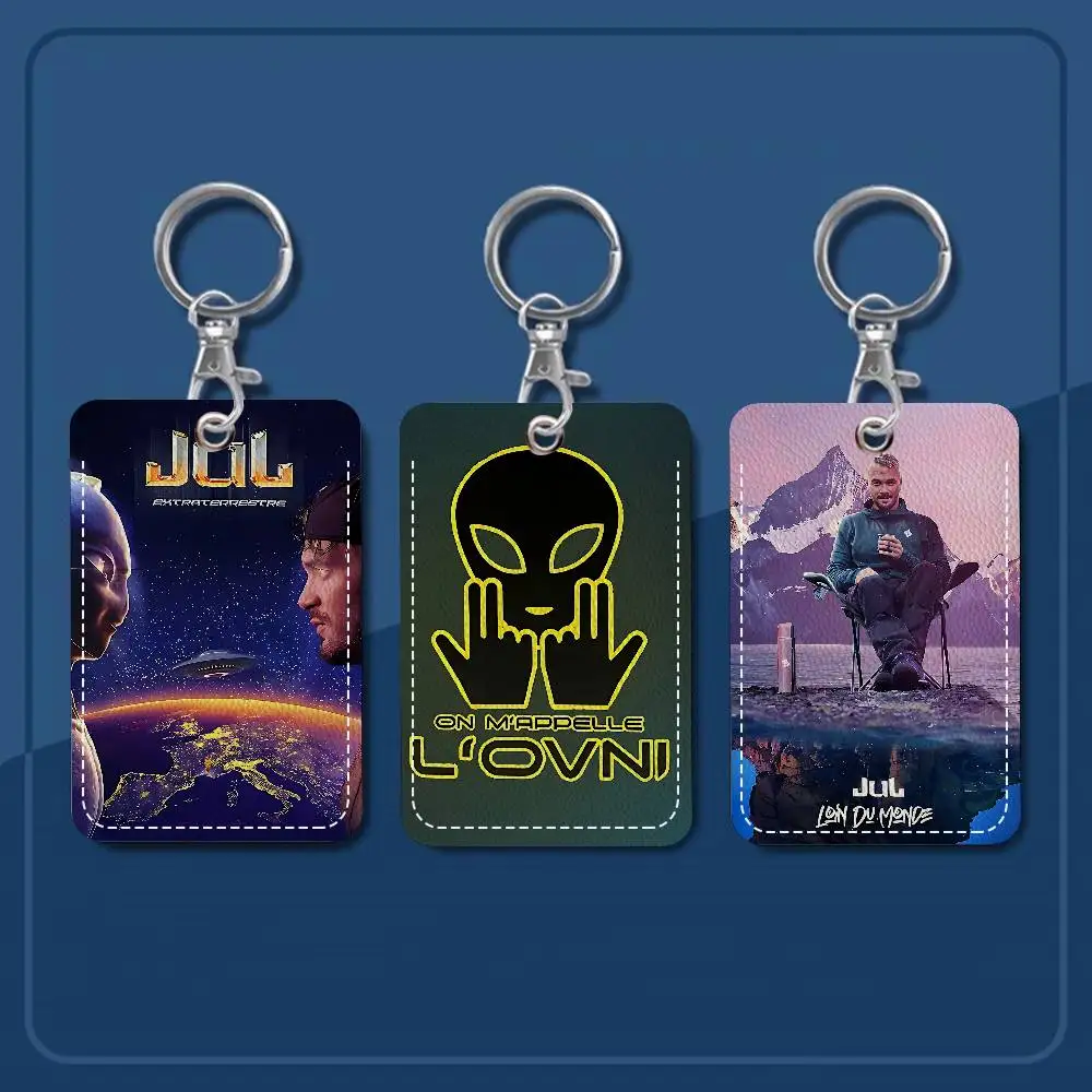 Rapper J-JuL Music Album Personalised Print Card Holder Suitable for Holder Girls Door Card Case Women Badge Holder Keychain
