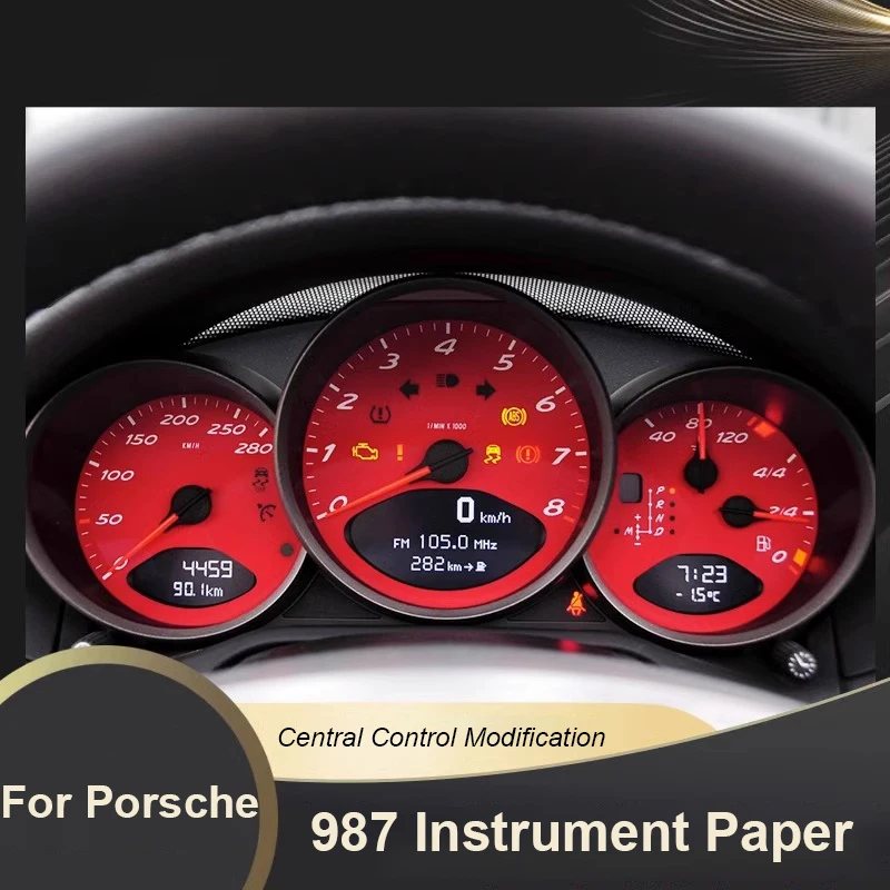 

For Porsche Boxster Cayman 987 Car Instrument Paper Upgrade Instrument Panel Interior Modification