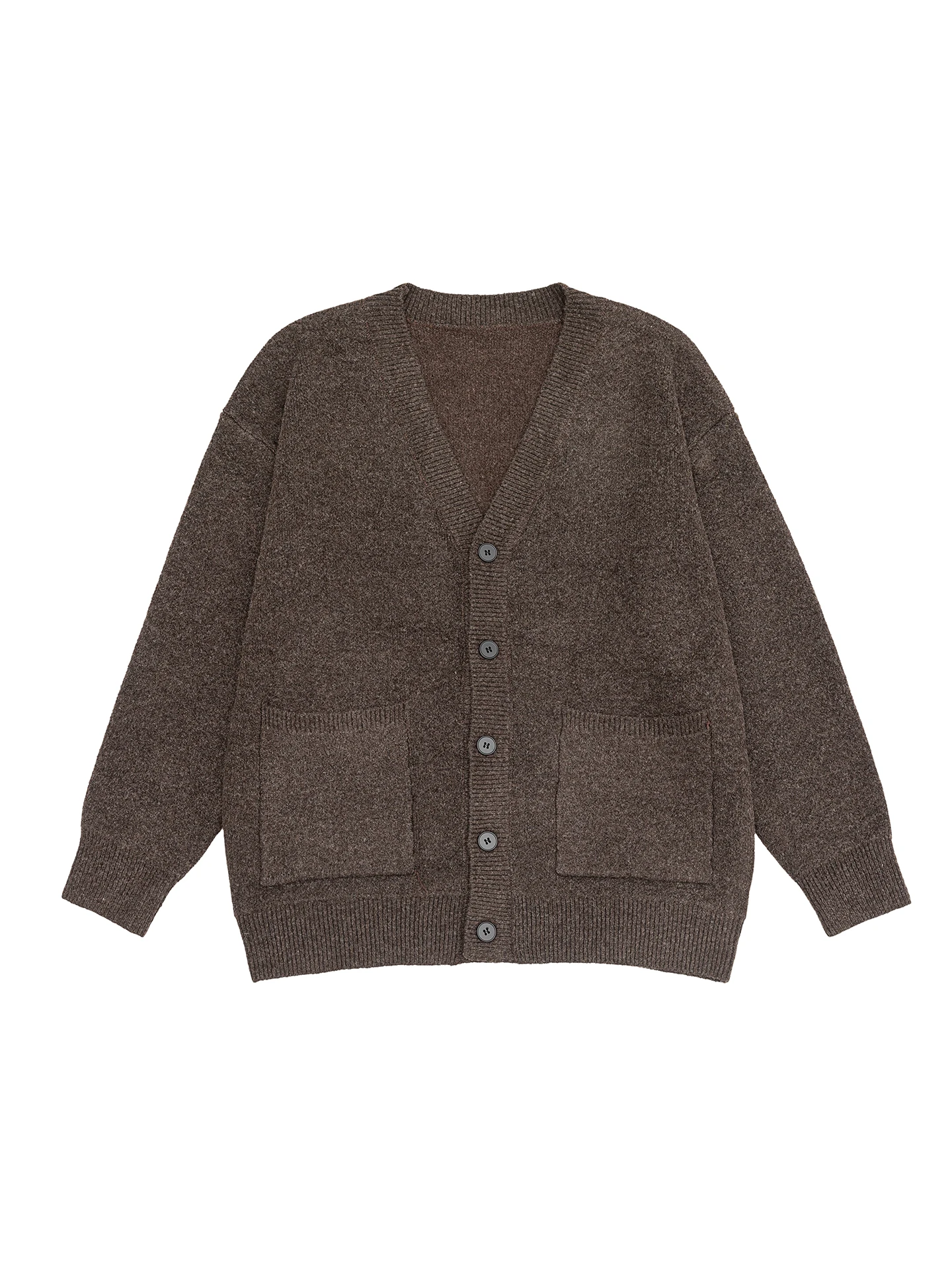 DUKEEN 750G الثقيلة نمط ميلارد الخامس الرقبة الرجال سترة الخريف والشتاء فضفاضة تناسب عادية بلون معطف شتاء