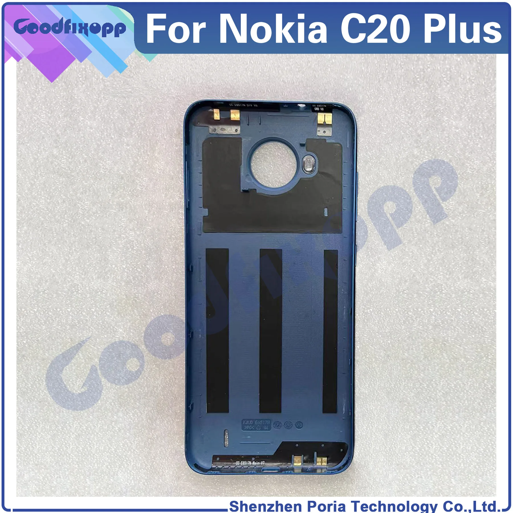 For Nokia C20 Plus TA-1388 TA-1380 C20Plus Battery Back Cover Door Housing Rear Case Lid Parts Replacement